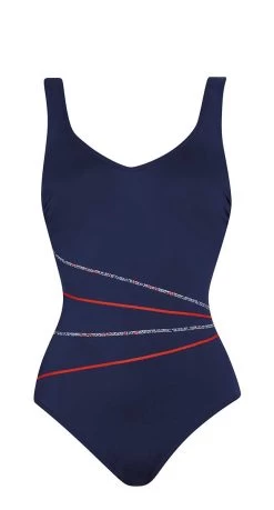 Sunmarin Strawberry Chlorine Resistant D Cup Fitting One Piece Swimsuit With Soft Cups