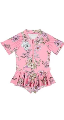 Seafolly Girls Sea Gypsy Short Sleeve Boyleg Tank