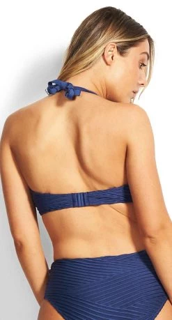 Seafolly Freshwater F Cup Halter Bra Bikini Top -Swimwear Sale Store 31160f 652 back