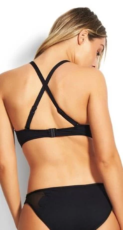 Seafolly Petal Edge D Cup Bralette Bikini Top -Swimwear Sale Store 31163d 065 back