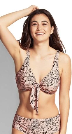 Seafolly Safari Spot F- Cup Bra Bikini Top -Swimwear Sale Store 31202f 655 front rs