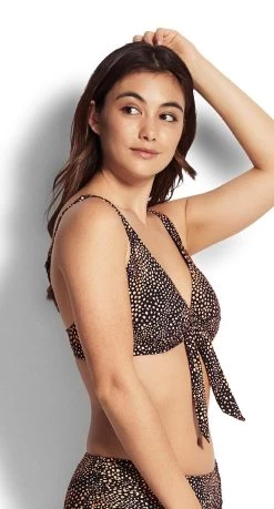 Seafolly Safari Spot F- Cup Bra Bikini Top -Swimwear Sale Store 31202f 655 side