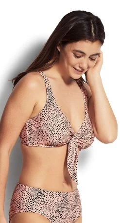 Seafolly Safari Spot F- Cup Bra Bikini Top -Swimwear Sale Store 31202f 655 side rs
