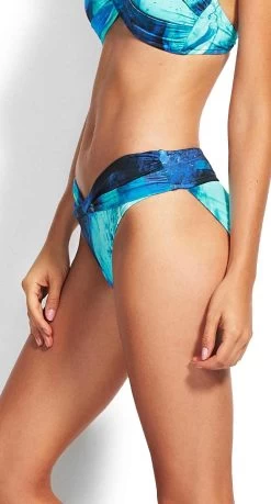 Seafolly OceanOmbre Twist Band Hipster Bikini Pant -Swimwear Sale Store 44320 side