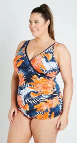 Genevieve Chlorine Resist Cross Over Sheath - Mastectomy Suitable