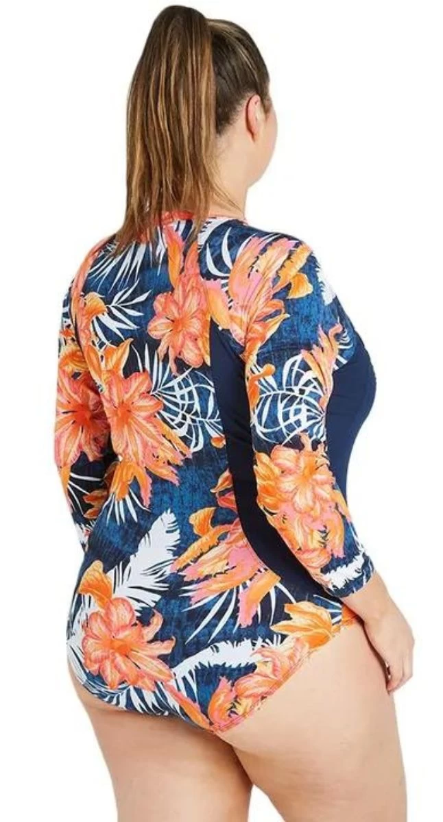 Genevieve Chlorine Resist Long Sleeve Scuba Suit - Mastectomy Suitable 2 Genevieve Chlorine Resist Long Sleeve Scuba Suit - Mastectomy Suitable - Image 2