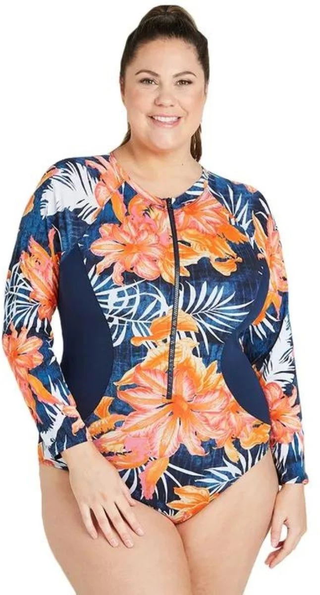 Genevieve Chlorine Resist Long Sleeve Scuba Suit - Mastectomy Suitable 1 Genevieve Chlorine Resist Long Sleeve Scuba Suit - Mastectomy Suitable