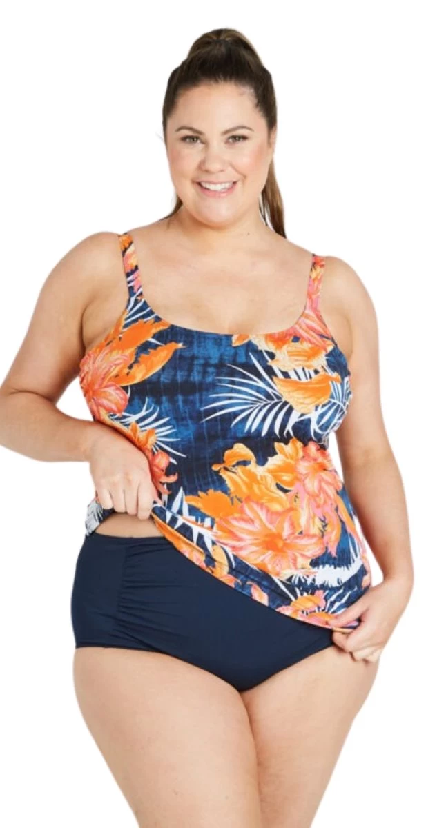 Genevieve Chlorine Resist Scoop Neck Tankini Top - Mastectomy Suitable 1 Genevieve Chlorine Resist Scoop Neck Tankini Top - Mastectomy Suitable