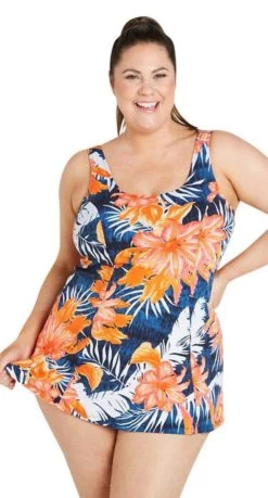 Genevieve Chlorine Resist Swim Dress - Mastectomy Suitable