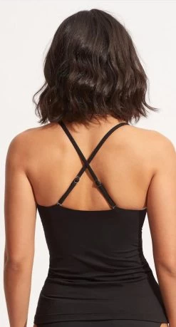 Seafolly S.Collective Wrap Front Singlet -Swimwear Sale Store S.CollectiveWrapFrontSinglet