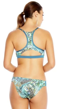 Aqua Blu Divinity Zip Front Top -Swimwear Sale Store a8019di f 2
