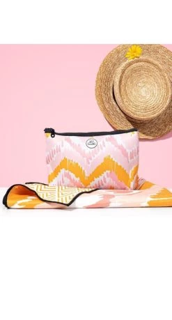 Sky Gazer Luxury Beach Towel In Pouch - Airlie -Swimwear Sale Store airlie skygazer 3 1