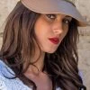 Summer Living Lux Eden Raffia Visor In Natural/Tan