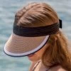 Summer Living Milla Visor In Black/Tan/White BD447