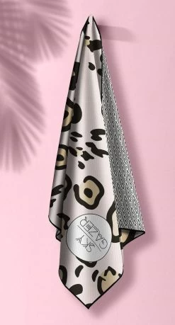 Sky Gazer Luxury Beach Towel In Pouch - Brighton
