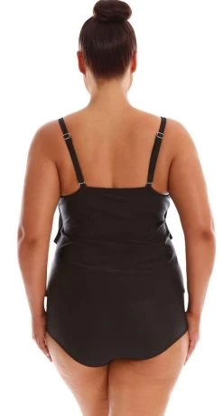 Capriosca Black 3 Tier Tankini Top -Swimwear Sale Store cp9709 3