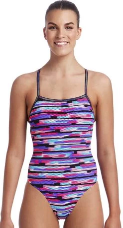 Funkita Mesh Mash Strapped In Ladies Chlorine Resistant One Piece