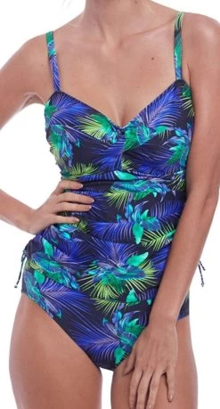 Fantasie Coconut Grove F + G Cup Fitting Underwire Twist Front Tankini Top
