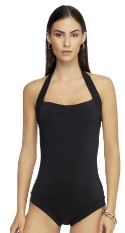 Jets Jetset Halter Boyleg One Piece Swimsuit