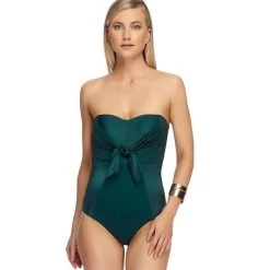 Jets Lustrous Bandeau One Piece Swimsuit
