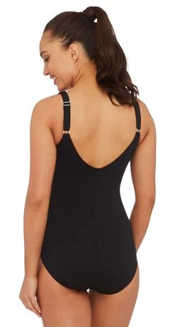 Poolproof Le Vogue DD-E Cup Fitting Wave One Piece Swimsuit - Chlorine Resist -Swimwear Sale Store po60811dde bk 2