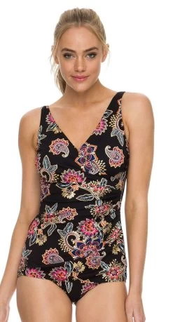 Poolproof Baroque Sheath One Piece Swimsuit - Chlorine Resist