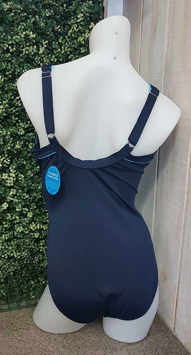 Poolproof Le Vogue DD-E Cup Fitting Rouleau Cross One Piece Swimsuit - Chlorine Resist 2 Poolproof Le Vogue DD-E Cup Fitting Rouleau Cross One Piece Swimsuit - Chlorine Resist - Image 2