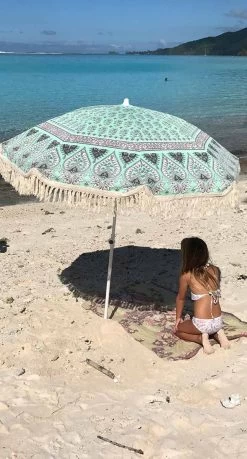 Salty Shadows Zingara Beach Umbrella - 50+ UPF 1.8m Wide -Swimwear Sale Store saltyshadows13