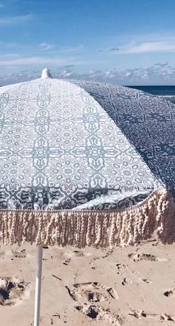 Salty Shadows Marrakech Beach Umbrella - 50+ UPF 1.8m Wide -Swimwear Sale Store saltyshadows3