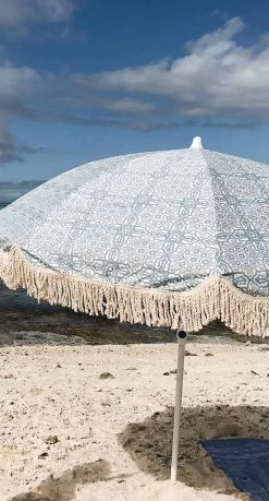 Salty Shadows Marrakech Beach Umbrella - 50+ UPF 1.8m Wide -Swimwear Sale Store saltyshadows6