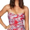 Sea Level Aztec Rose Twist Front Multifit Bandeau One Piece