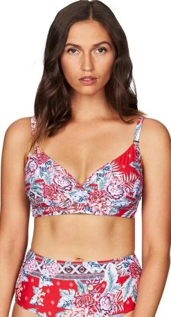 Sea Level Aztec Rose Twist Front DD/E Cup Bra