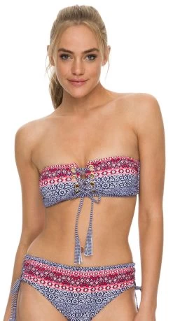 Sunseeker Tibet Eyelet Bandeau Bikini Top