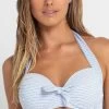 Sunseeker Sail Gathered D Halter Bra